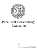 Click here to open the Pursuivant Extraordinary Evaluation .doc file